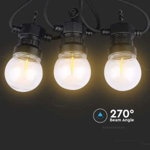 0.4W/BULB STRING LIGHT 5M 10 BULBS 3000K