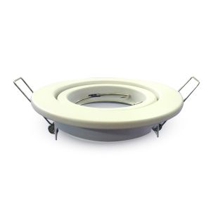 GU10 Housing Round Movable White