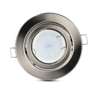 GU10 Housing Round Movable Satin Nickel