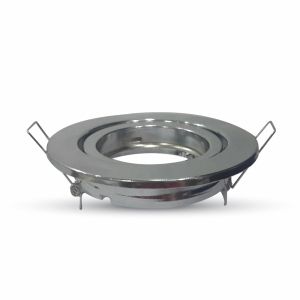 GU10 Housing Round Movable Chrome