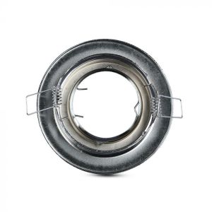 GU10 Housing Round Movable Chrome