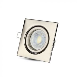 GU10 Housing Square Movable Satin Nickel