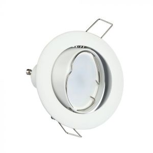 GU10 Fitting Round Movable White