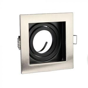 GU10 Fitting Square Satin Nickel