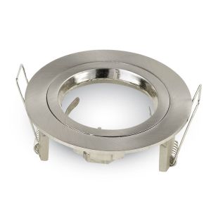 GU10 Fitting Round Satin Nickel