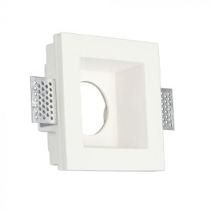 GU10 Fitting Square Gypsum Deep 120x120 White