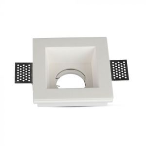 GU10 Fitting Square Gypsum Deep 120x120 White