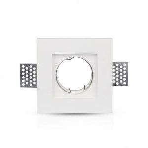 GU10 Fitting Square Gypsum 100х100 White