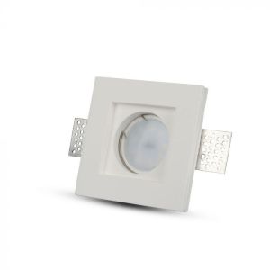 GU10 Fitting Square Gypsum 100х100 White