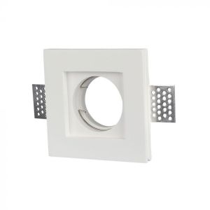 GU10 Fitting Square Gypsum 100х100 White