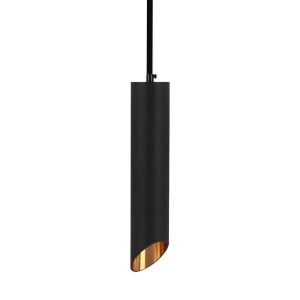 1*GU10 Hanging Pendant Black D:55*200MM