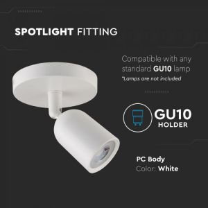 1*GU10 Wall Fitting White