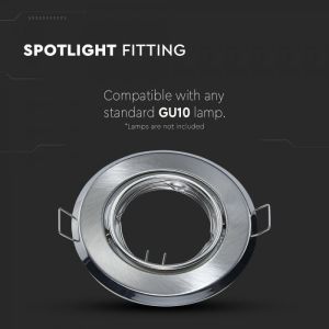 GU10 Round Spotlight Fitting Satin Nickle 2 pcs/box Ф93