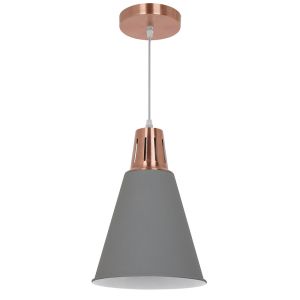 Modern Pendant Light Red Cooper+Sand Grey ф220