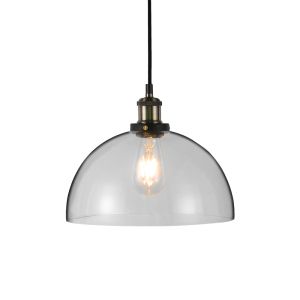 Vintage Glass Pendant Light Transparent ф300