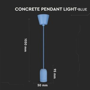 Cocrete Pendant Light Blue