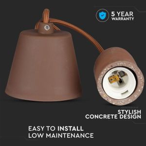 Cocrete Pendant Light Brown