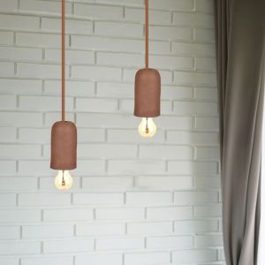 Cocrete Pendant Light Brown