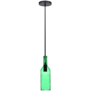 Bottle Pendant Light Green