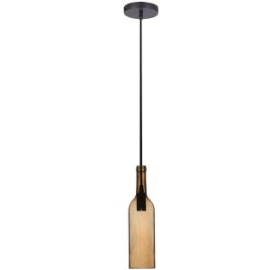 Bottle Pendant Light Brown