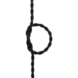 Fabric Twisted Wire 2*0.75mm Black