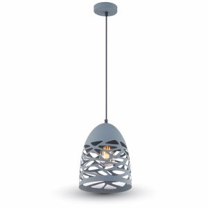 Pendant Light Matt Grey With Matt Grey