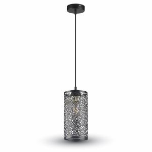 Pendant Light Matt Black With Black Canopy