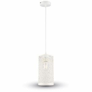 Pendant Light Matt White With White Canopy