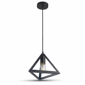 Pendant Geometric Triangle Black