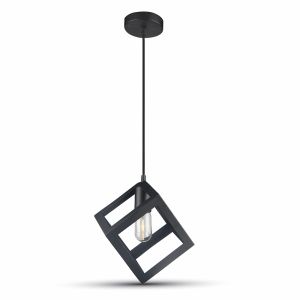 Pendant Light Matt Black With Black Canopy