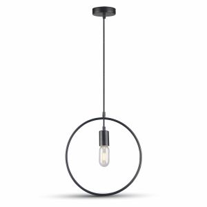 Pendant Light Matt Black With Black Canopy