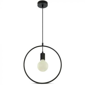 Pendant Light Matt Black With Black Canopy