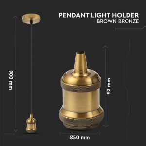 Pendant Light holder Brown Bronze