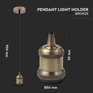 Pendant Light holder Bronze