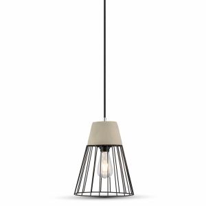 Pendant Light Concrete+Mesh Ф250мм