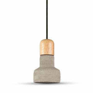 Pendant Light Concrete+Wood Ф125мм