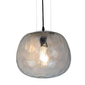 Pendant Designer Light Glass Transperent Chrome 3 Wire Suspension Ф300мм