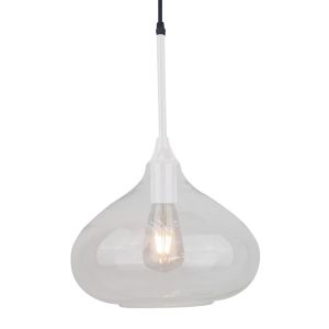 Pendant Light Modern White Glass Sleek Ф280мм