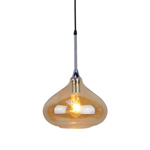 Pendant Light Modern Amber Glass Sleek Transparent Ф280мм