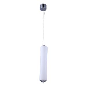 18W LED Designer Single Long Pendant Triac Dimmable White 3000K