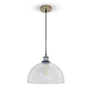 Vintage Glass Pendant Light Transparent ф200