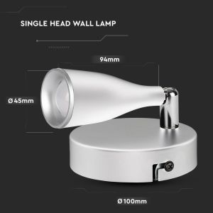 4.5W Led Wall Lamp 3000K White