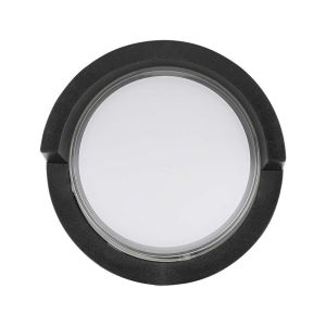 12W LED Wall Light Sami-Frame Black Round 3000K