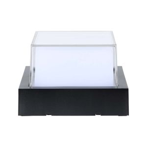 12W LED Wall Light Black Square 3000K