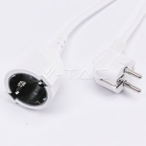 Extension Cord (3G 1.5MM 2 X 5M ) 16A , Polybag + Card White