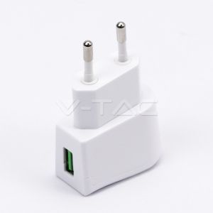 USB Travel Adaptor With Double Blister Package White