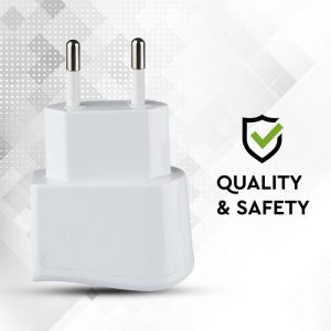 USB Travel Adaptor With Double Blister Package White