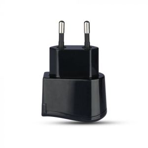 USB Travel Adaptor With Double Blister Package Black