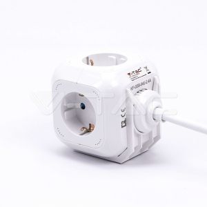 4 Ways Socket With USB Cubic 3G 1.55MM*1.4M