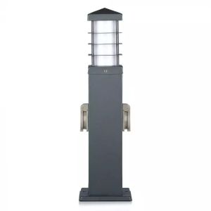 2 Way Gerden Socket With Lamp IP44